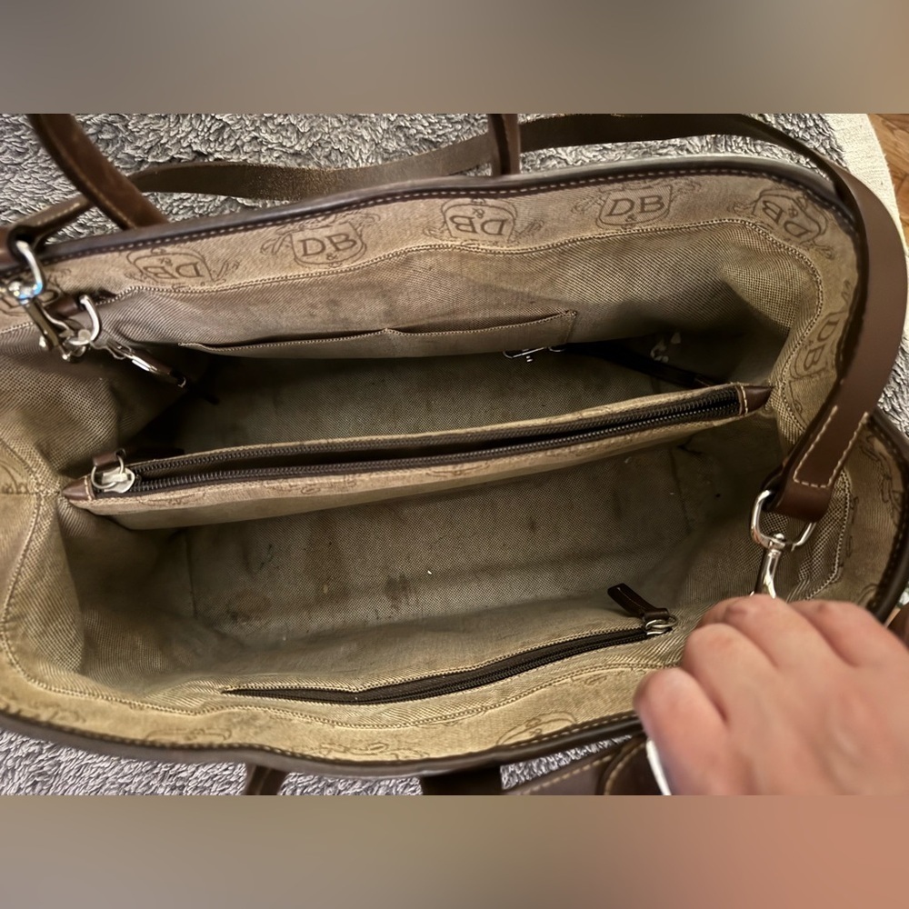 DOONEY AND BOURKE Vintage Signature Double Handle Shoulder Bag - Picture 6 of 13
